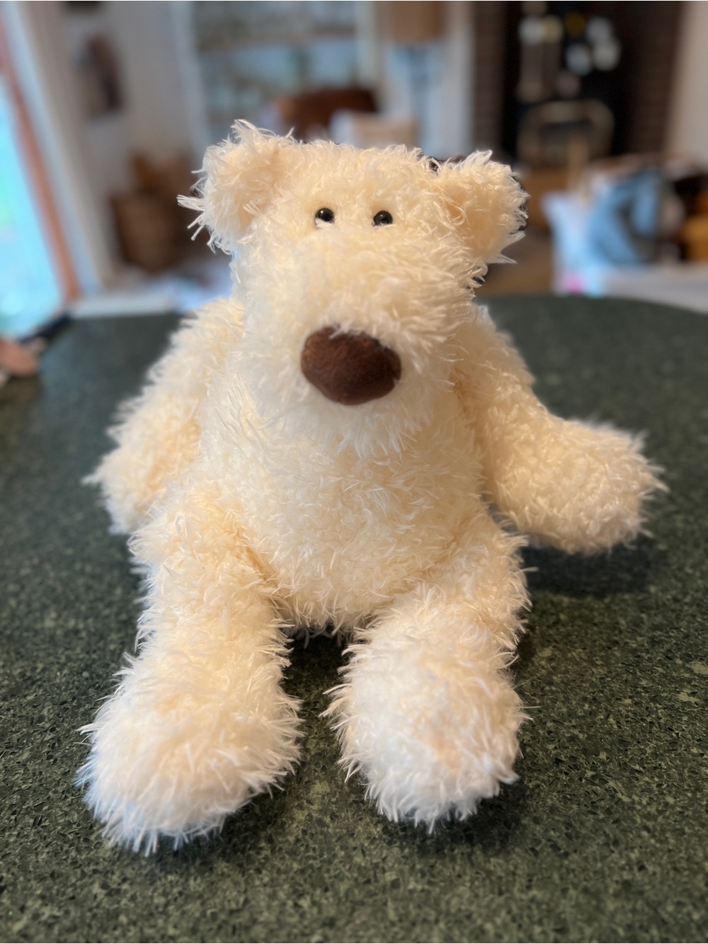 Gund schlepp Shaggy cream teddy polar bear plush